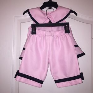 Rare Editions Matching Sets - Rare Editions Baby Girl Pink Sailor Outfit Rare Editions Matching Sets - Rare Editions Baby Girl Pink Sailor Outfit